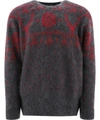 SOUTH2 WEST8 JACQUARD MOHAIR SWEATER