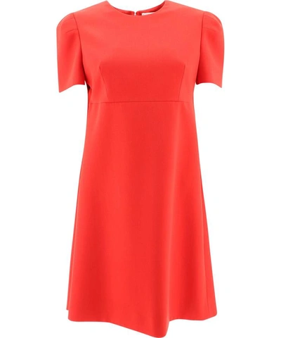 Alexander Mcqueen Alexander Mc Queen Dress With Cape In Red