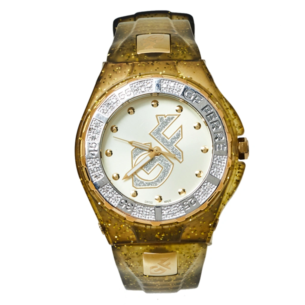 Pre-owned Gianfranco Ferre Yellow Gold Plated Stainless Steel