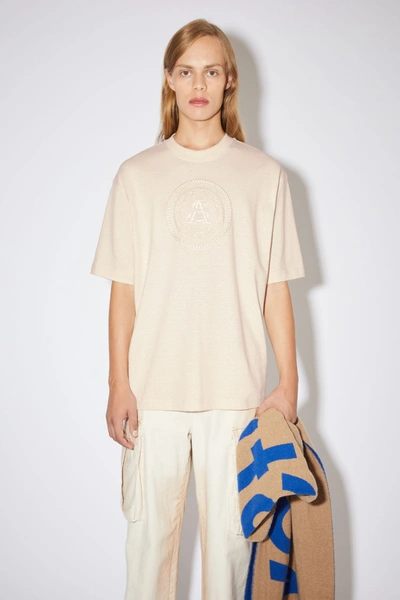 Acne Studios Embroidered T-shirt Coconut White