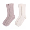 Voya Cable Cashmere Socks Gift Set In Cashmere