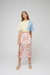 THE FIFTH PAVILION SKIRT Ivory Floral