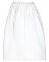 Marni Puffball-hem Midi Skirt In White