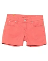 Meltin' Pot Denim Shorts In Red