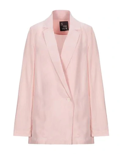 5preview Suit Jackets In Light Pink