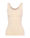 Yummie Sleeveless Undershirts In Beige