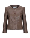 Bully Suit Jackets In Dark Brown