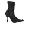 BALENCIAGA Lingerie Lace Knife Booties