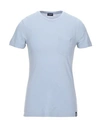 Drumohr T-shirts In Sky Blue