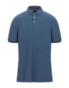 Brunello Cucinelli Polo Shirts In Slate Blue