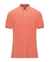 Brunello Cucinelli Polo Shirts In Orange