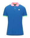 North Sails Polo Shirts In Bright Blue