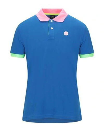 North Sails Polo Shirts In Bright Blue