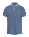 Gant Polo Shirts In Slate Blue