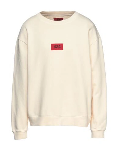 424 Fourtwofour Sweatshirts In Beige