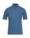R3d Wöôd Polo Shirts In Slate Blue