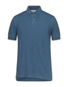 ALPHA STUDIO ALPHA STUDIO MAN POLO SHIRT SLATE BLUE SIZE 36 COTTON, ELASTANE,12532504FN 4