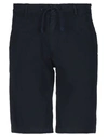 ALPHA STUDIO ALPHA STUDIO MAN SHORTS & BERMUDA SHORTS MIDNIGHT BLUE SIZE 30 COTTON, ELASTANE,13532507DF 5