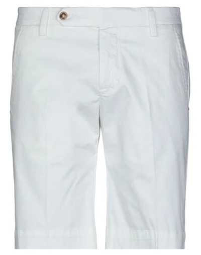 Entre Amis Man Shorts & Bermuda Shorts White Size 40 Cotton, Elastane In White