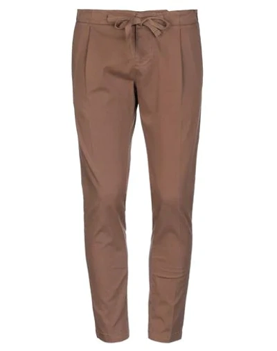 Entre Amis Casual Pants In Brown