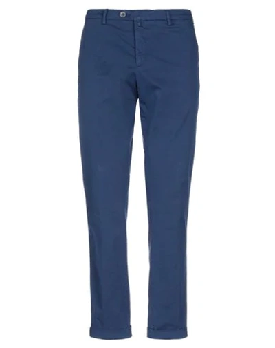 B Settecento Casual Pants In Dark Blue