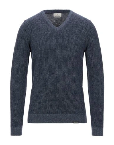 Brooksfield Sweater In Slate Blue