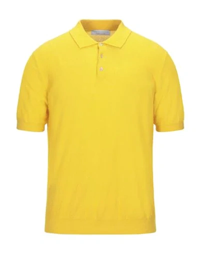 Filippo De Laurentiis Polo Shirts In Yellow