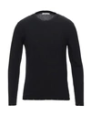 Grey Daniele Alessandrini Sweaters In Black