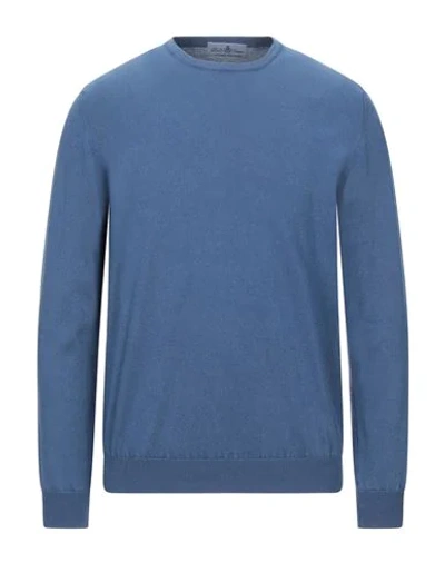 Della Ciana Sweaters In Slate Blue