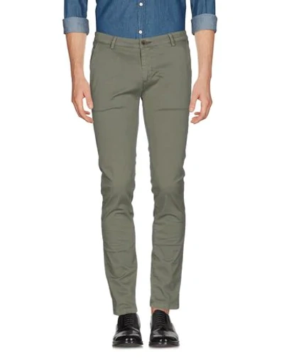 Yan Simmon Casual Pants In Military Green