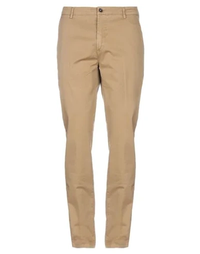 Yan Simmon Casual Pants In Khaki