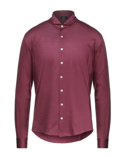 Barba Napoli Shirts In Garnet