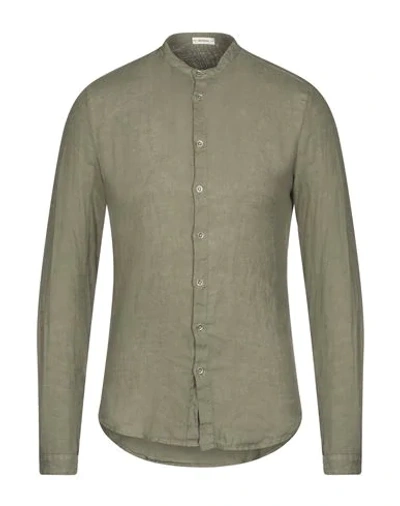Imperial Linen Shirt In Military Green