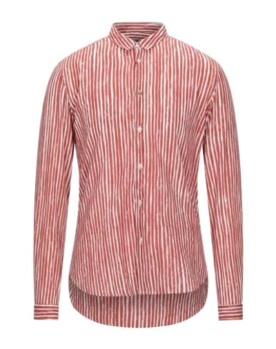 Officina 36 Shirts In Brick Red