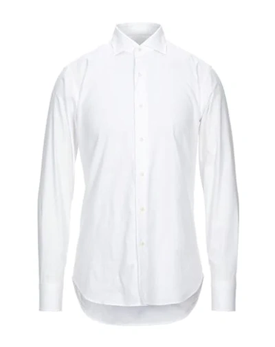 Grigio Solid Color Shirt In White