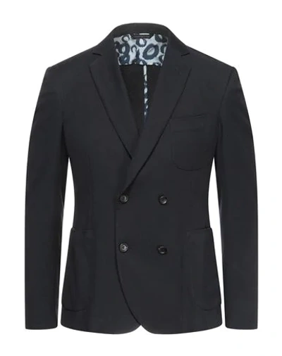 57 T Suit Jackets In Dark Blue