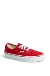 Vans Authentic Sneaker In Red