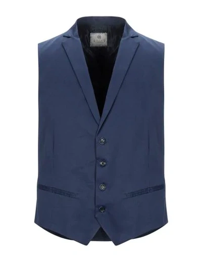 Alessandro Gilles Suit Vest In Dark Blue
