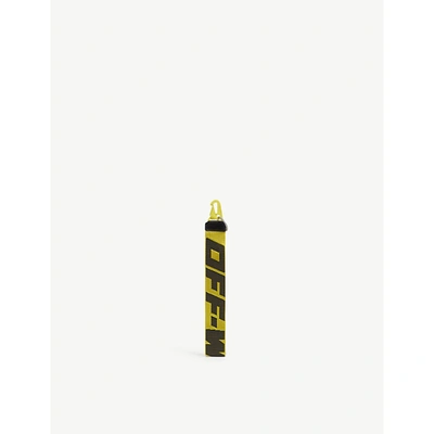 Off-white Industrial Rubber Keychain In Yellow