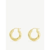 Oma The Label Amba 18ct Gold-plated Hoop Earrings In Gold