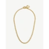 ASTRID & MIYU WREATH 18CT YELLOW GOLD-PLATED BRASS NECKLACE,R03714455