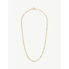 ASTRID & MIYU LONG-LINK 18CT YELLOW GOLD-PLATED STERLING SILVER NECKLACE,R03714454