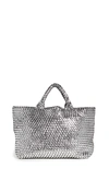 Naghedi St. Barths Medium Woven Tote In Reflect