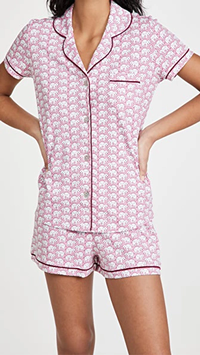 Roller Rabbit Cheetah Garden 2-piece Pyjama Set In White