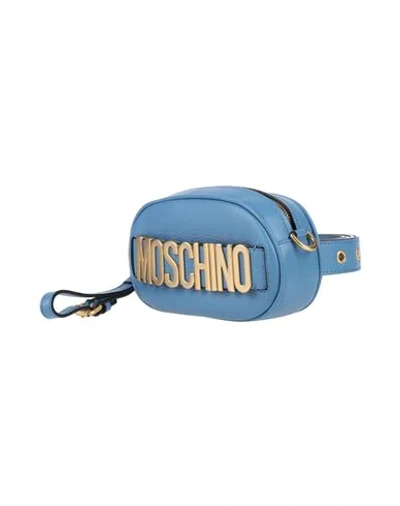 Moschino Bum Bags In Pastel Blue