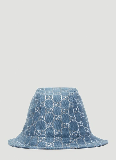 Gucci Gg Lamé Bucket Hat