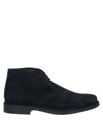 Bruno Verri Ankle Boots In Blue