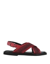 Alexander Mcqueen Sandals In Red