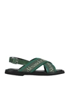 Alexander Mcqueen Sandals In Green