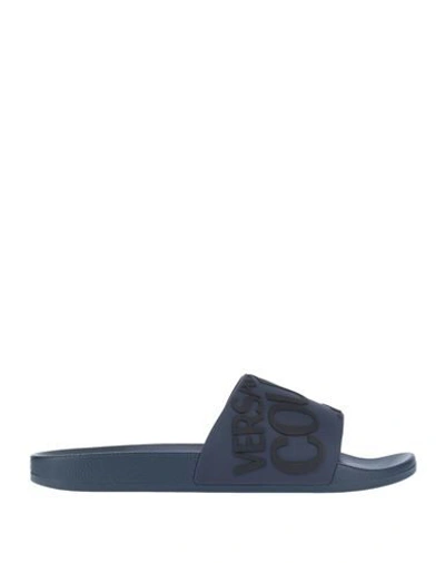Versace Jeans Couture Sandals In Dark Blue